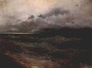 unknown artist Schiffe in stormischer See, Sonnenaufgang oil painting on canvas